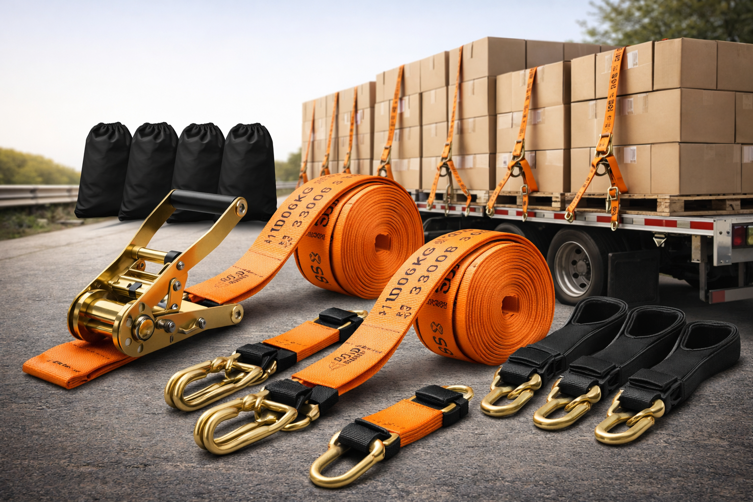 สายรัดรถบรรทุก <br>(Truck Ratchet Tie Down)